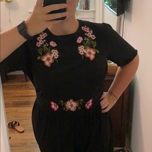 ASOS jumpsuit - backless with floral embroidery